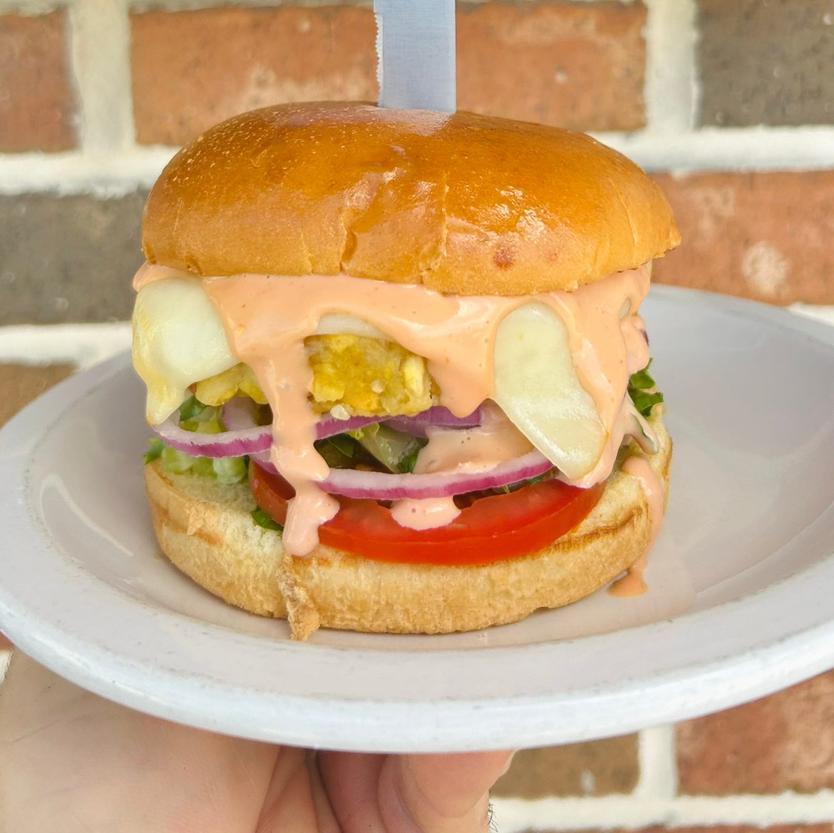 Show me your green burger.