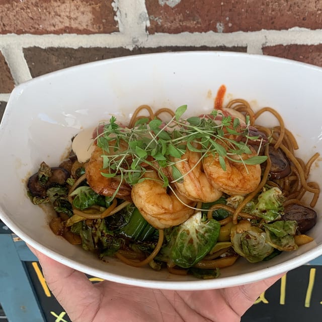 Shrimp Mongolian Stir Fry.