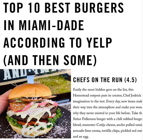Top 10 Best Burgers In Miami-Dade County